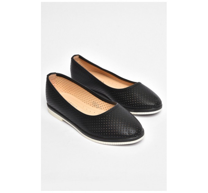 Балетки детские для девочки черного цвета 204308L