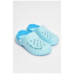 Кроксы детские для девочки бирюзового цвета 204366L