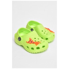 Кроксы детские для мальчиков салатового цвета 204367L