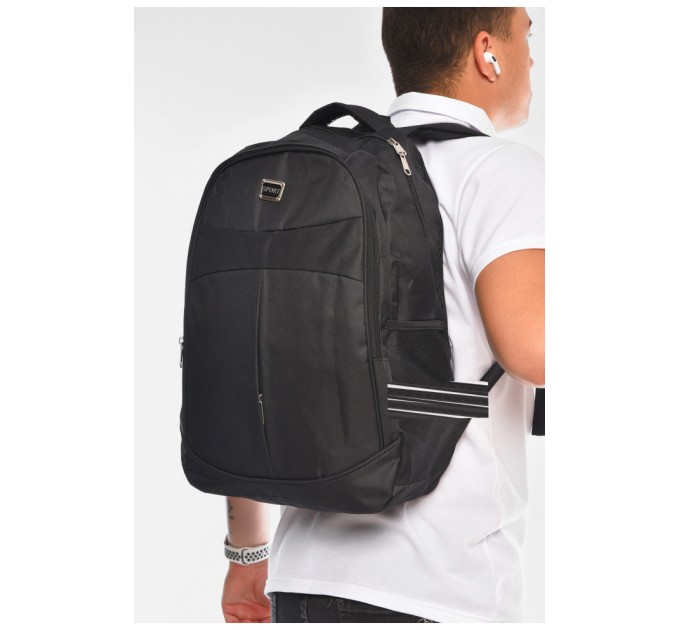 Рюкзак мужской спортивный черного цвета 204457L