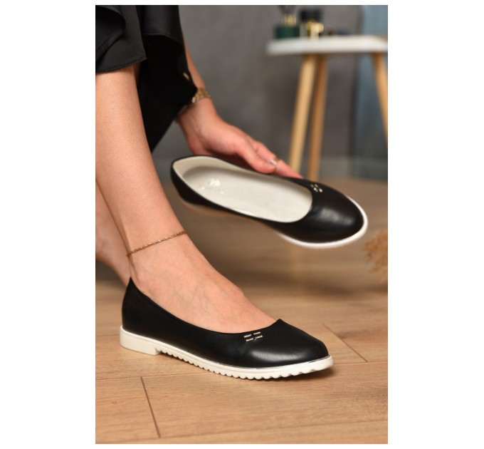 Балетки жіночі чорного кольору 204473L