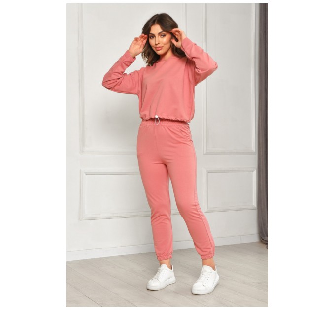 Спортивный женский костюм розового цвета 204515L