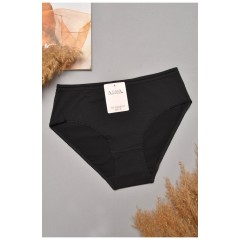 Труси жіночі напівбатальні чорного кольору 204807L
