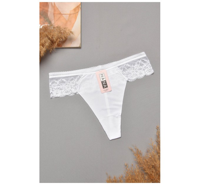 Стрінги жіночі однотонні білого кольору 204814L