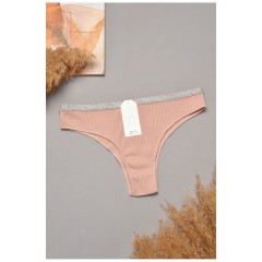 Труси жіночі однотонні пудрового кольору 204820L