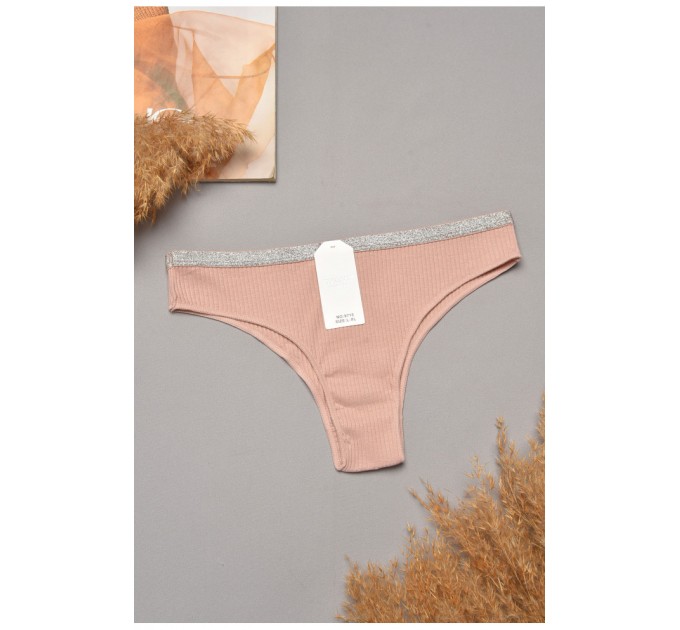 Труси жіночі однотонні пудрового кольору 204820L