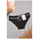 Трусы женские черного цвета с принтом 204862L