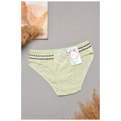 Труси жіночі м'ятного кольору з принтом 204864L