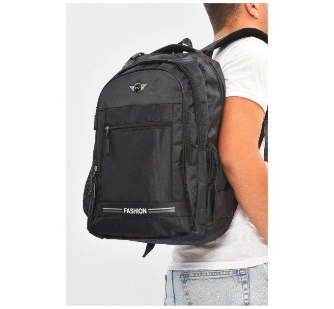 Рюкзак мужской спортивный черного цвета 205217L