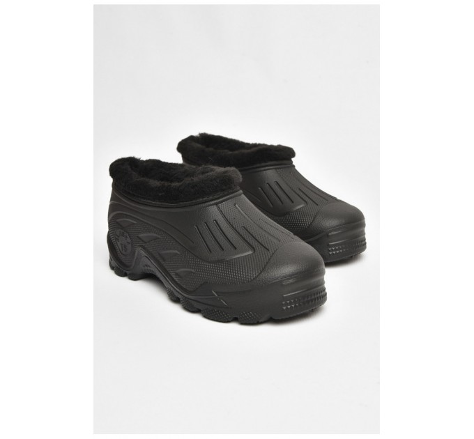 Галоши мужские теплые черного цвета 205306L