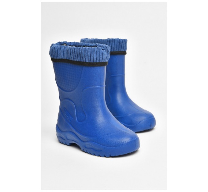 Сапоги пена детские для подростка темно-синего цвета со съемным носком 205414L