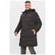 Куртка мужская удлиненная еврозима черного цвета 205471L