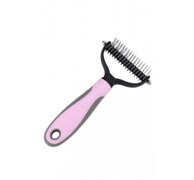 Двухсторонняя щетка-колтунорез для удаления шерсти кошек и собак 205521L