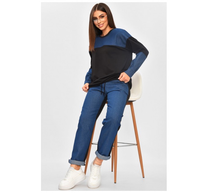 Спортивний костюм жіночий чорного кольору 205844L