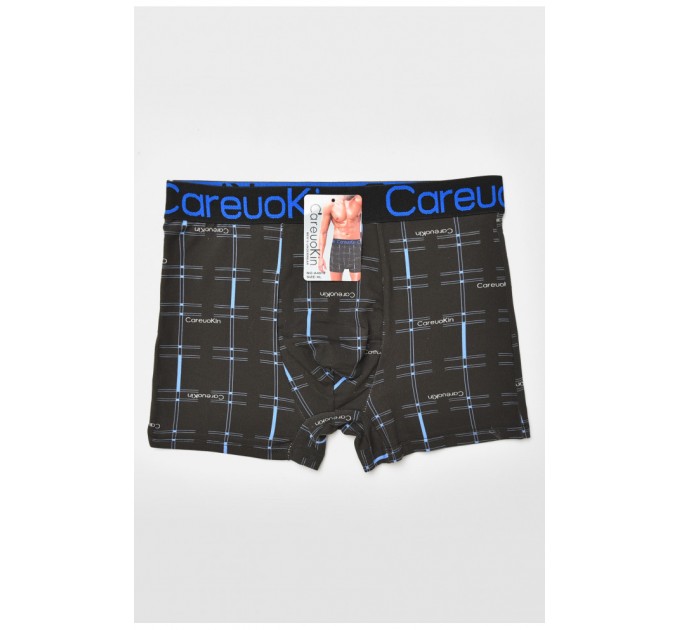 Боксери чоловічі чорного кольору з принтом 205901L