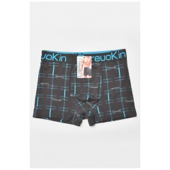 Боксери чоловічі темно-сірого кольору з принтом 205902L