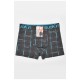 Боксери чоловічі темно-сірого кольору з принтом 205902L Боксери чоловічі темно-сірого кольору з принтом 205902L