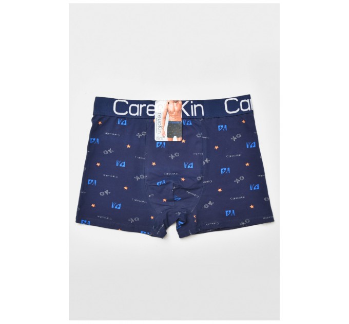 Боксеры мужские темно-синего цвета с принтом 205910L