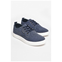 Кеди чоловічі темно-синього кольору текстиль 206062L