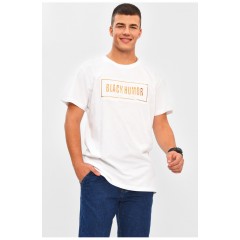 Мужская футболка белого цвета с принтом 206295L