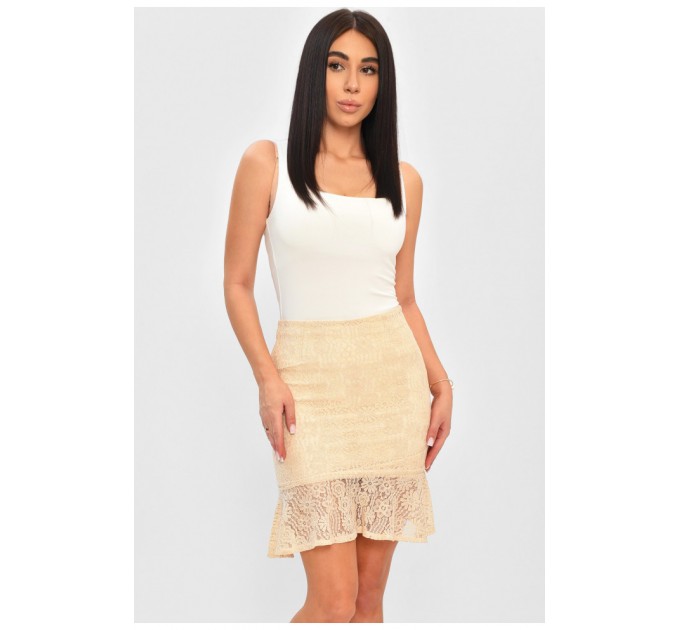 Спідниця жіноча бежева 098401L