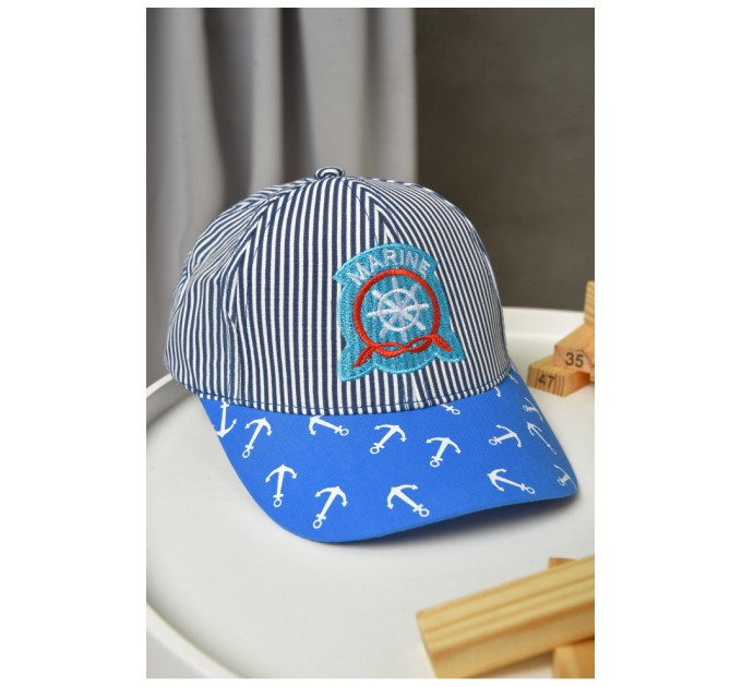 Кепка дитяча для хлопчика синього кольору 155844L