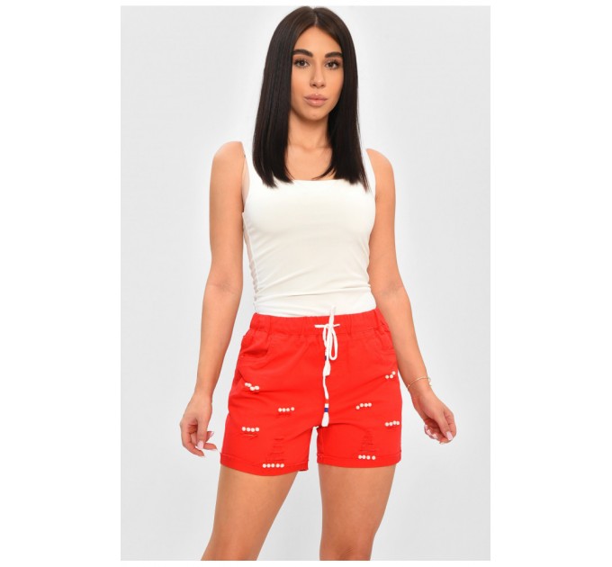 Шорти жіночі червоного кольору 156114L
