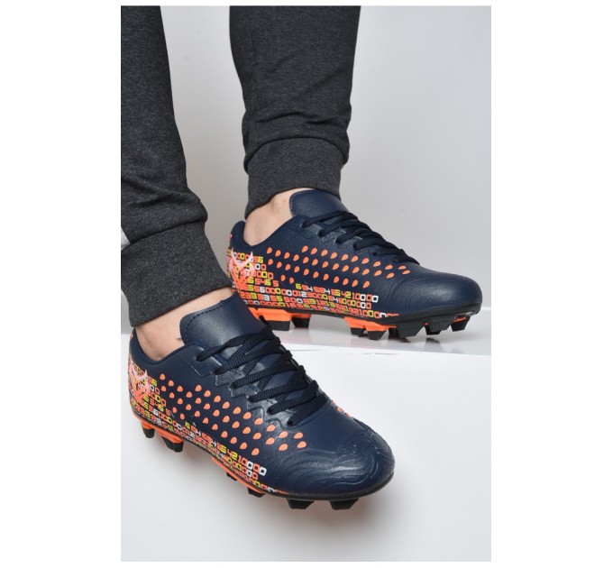 Бутси чоловічі темно-синього кольору 161410L