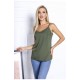 Майка жіноча шовкова кольору хакі 162009L