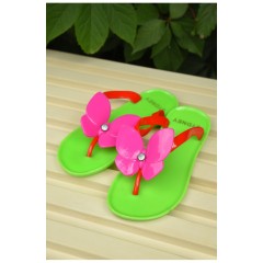 Вьетнамки детские девочка зеленого цвета 163111L