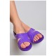Шльопанці піна жіночі фіолетового кольору 163167L