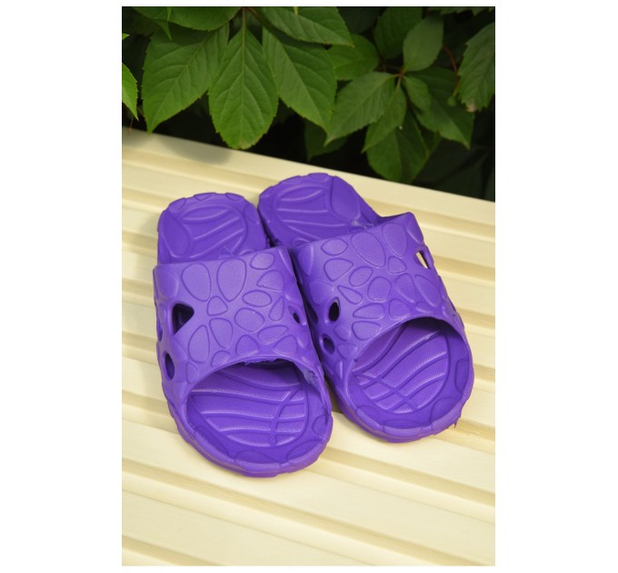 Шлепки детские девочка пена фиолетового цвета 163231L