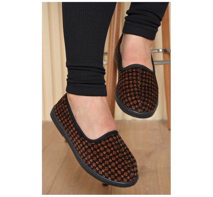 Капці жіночі коричневого кольору 163605L