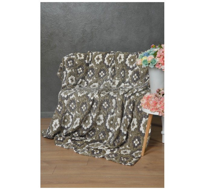 Плед з квітковим принтом розмір 180*200 164112L