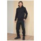 Спортивні штани чоловічі на флісі чорного кольору 165454L