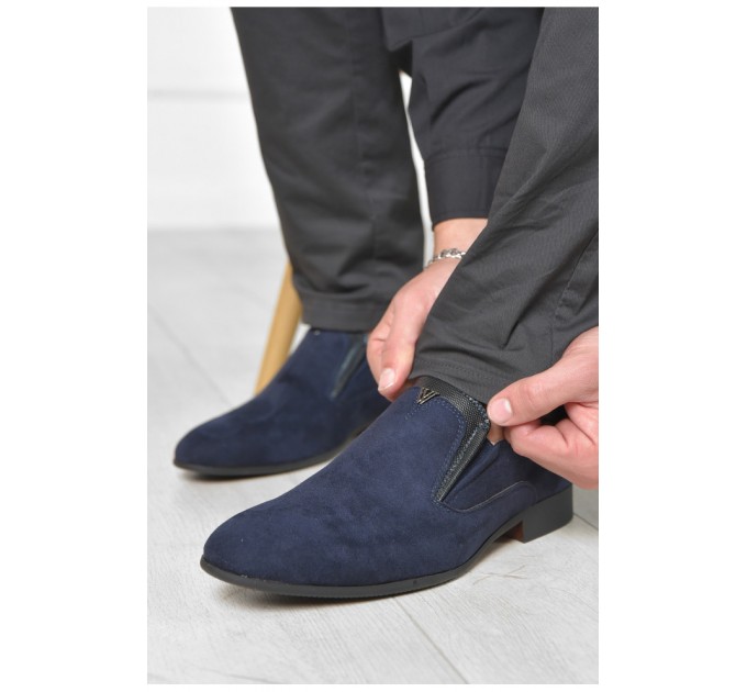 Туфли мужские темно-синего цвета 166433L