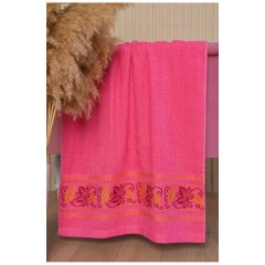 Полотенце банное махровое розового цвета 168128L Полотенце банное махровое розового цвета 168128L