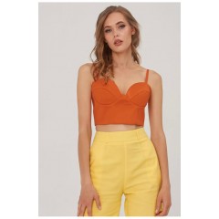 Топ-корсет жіночий теракотового кольору 170129L