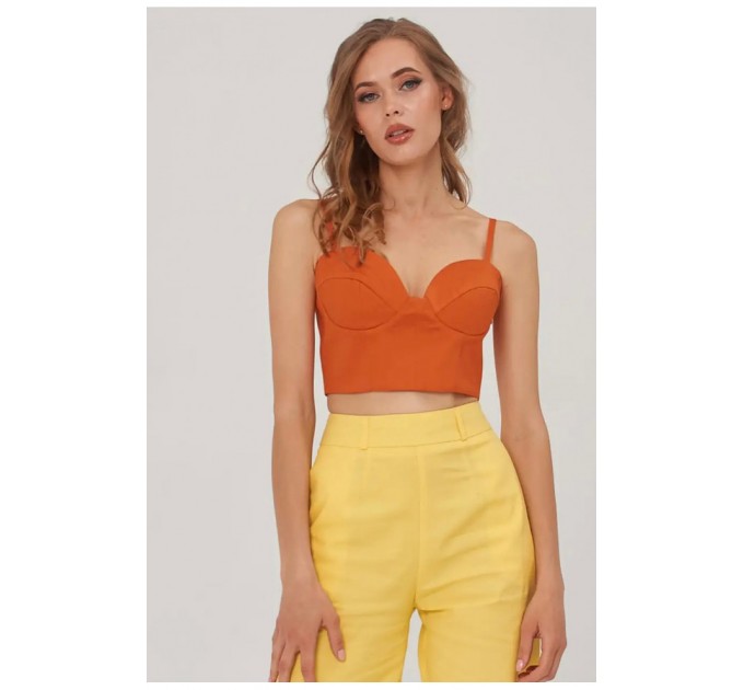 Топ-корсет жіночий теракотового кольору 170129L