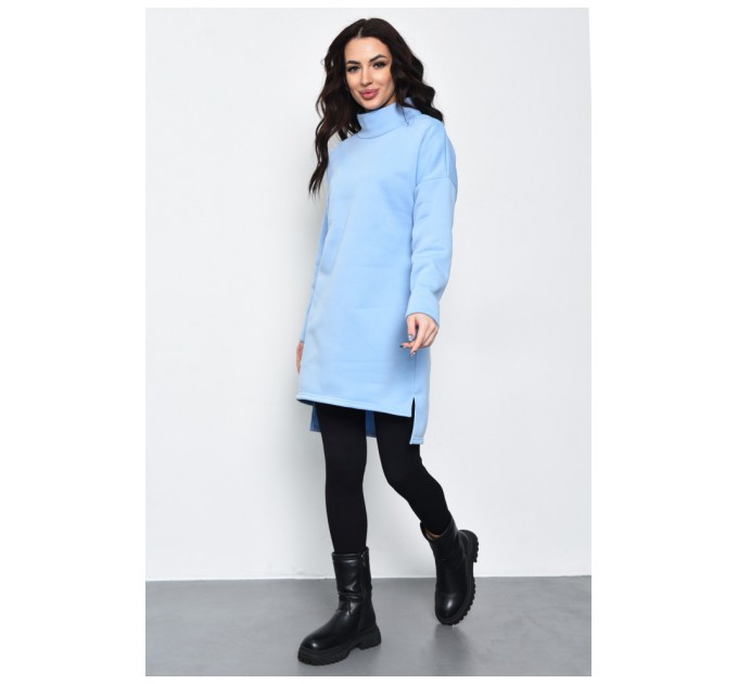 Туніка жіноча на флісі блакитного кольору 170572L
