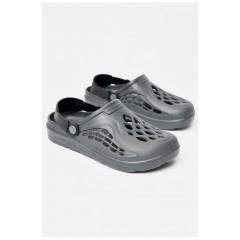 Кроксы мужские темно-серого цвета 170848L