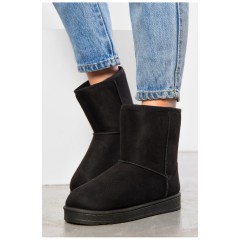 Уггі жіночі на хутрі чорного кольору 171156L