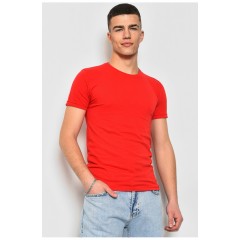 Футболка чоловіча червоного кольору 172567L