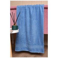 Рушник для обличчя махровий синього кольору 173175L