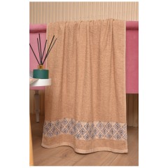 Полотенце банное махровое бежевого цвета 173610L