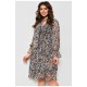Сукня жіноча шифонова чорного кольору з принтом 174140L