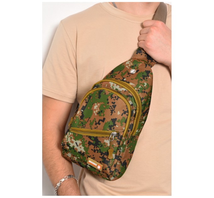 Сумка чоловіча через плече кольору хакі 174313L