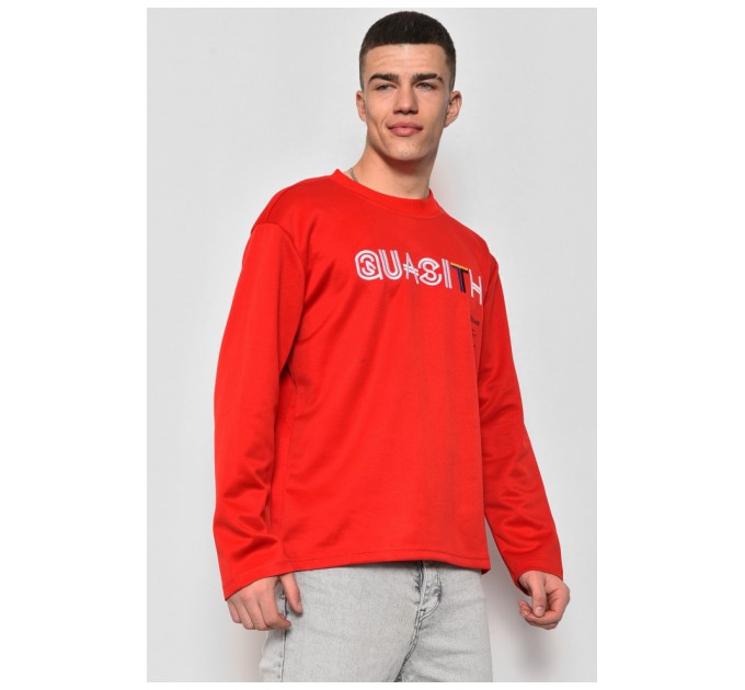 Свитшот мужской красного цвета с надписью 174694L