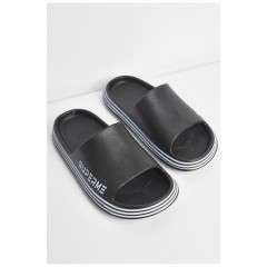 Шльопанці чоловічі піна чорного кольору 174896L
