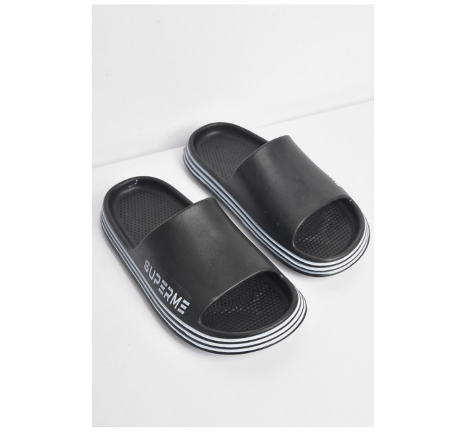 Шлепанцы мужские пена черного цвета 174896L